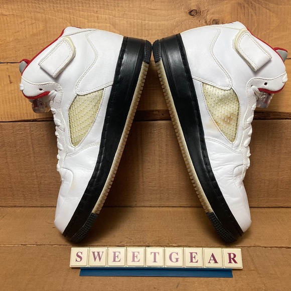 Jordan 5 Fusion 'Varsity Red - Black / White' Air Force 1 - Picture 7 of 16